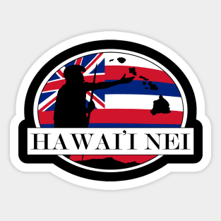 Hawai'i Nei Hawaii Flag by Hawaii Nei All Day Sticker